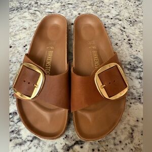 Birkenstock Madrid big buckle oiled leather 39